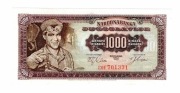 JUGOSŁAWIA 1000 DINARA 1963 P75