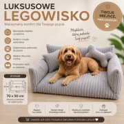 Legowisko 70x50 ściągany pokrowiec 