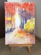 Droga do jesiennego lasu 30*42 cm