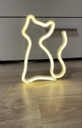 Neon led kot dekoracja