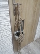 Kwietniki ze sznurka makrama rękodzieło 