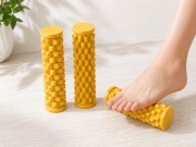Roller do masażu stóp | Wałek masażer 3D | Żółty