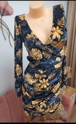Flawless sukienka welurowa glamour mini 36/38