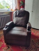 Fotel do masażu brązowy 