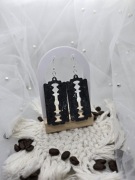 Kolczyki DARK EDGE – Marble Razor styl grunge, alt lub goth