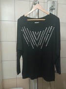 Bluzka czarna z długim rękawem iXL