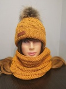 Sprzedam komplet hand made Czapka +komin