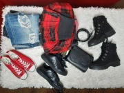 Paka ubrań |S|HEARTLESS |Banned Alternative |Converse| 19 szt.