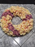 Stroik/ wiązanka na cmentarz,  wianek z róż 