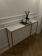 Konsola westwing złota marmur