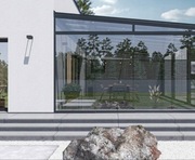 Roleta zewnętrzna elektryczna przeźroczysta Folia PCV do altany