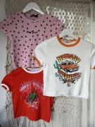 Zestaw t-shirt nowych koszulek Bershka r. 26 S