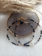 Naszyjnik z kamieni naturalnych.(Onyks, agat, cytryn, kryształ górski )