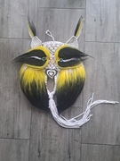 Sowa czarnulka makrama, 53 cm