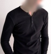 Nowy czarny longsleeve slim fit XXL HIT