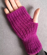 Rękawiczki bez palców - mitenki, ręcznie robione HAND MADE - nieużywane