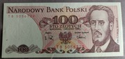 100zł 1988r. Rzadka seria TB, stan 1-