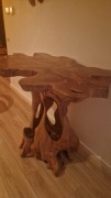 Stół z naturalnego korzenia drzewa teak 115x80x105