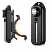 Mini Latarka LED kieszonkowa z klipsem USB-c lampka rowerowa