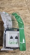 Gniazdo telefoniczne podwójne Schneider Sedna kremowe SDN4201123