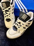 Buty Adidas Mid / Basketball Style Białe – Retro Street – Rozm. 45