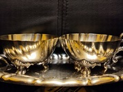 Zestaw 3cz.: sosjerka(mlecznik) +cukiernica +tacka