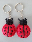 Breloczek - biedronka 3 d  - rękodzieło -