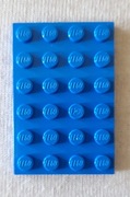LEGO Płytka 3032 4x6 niebieska
