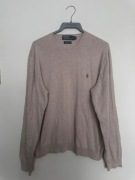 Sweter Polo Ralph Lauren - Beżowy Klasyk -100% Pima Cotton - old money