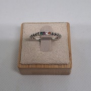 Piękny pierścionek z kolorowymi cyrkoniami S925 Apart By Dziubeka Yes