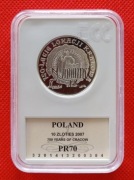 10 ZŁOTYCH 2007 - 750 LAT LOKACJI KRAKOWA - GRADING GCN PR70 !!!