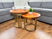 Stylowe stoliki kawowe z drewna – luksusowe wykończenie, wyjątkowa jakość!