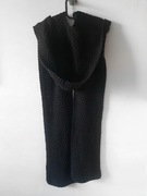 H&M Czarny szalikokaptur