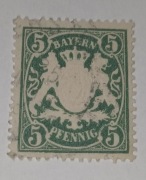 Bawaria 1890 5 Pfennig