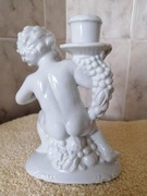 Świecznik Gräfenthal Putto Putti Anioł z nagą figurą