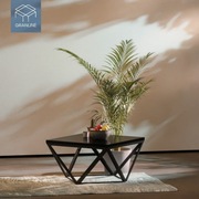 Stolik “Diamond” czarny z granitem Star Galaxy