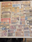 zestaw 51 sztuk banknotów WŁOCHY ALBANIA WŁOSKA KOLONIA SOMALIA