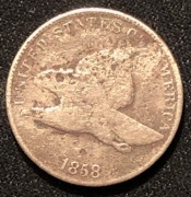 1858 Jeden Cent USA Flying Eagle