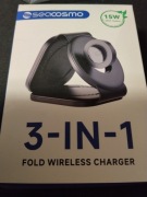 przenośna ładowarka indukcyjna 3w1  z etui