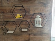 Półka ściena sześciokątna