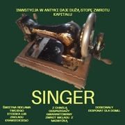 Stara  dekoracyjna maszyna do szycia Singer