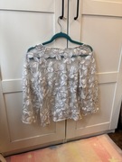 Prześwitująca bluzka w kwiaty, szyfonowa, zwiewna