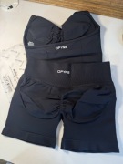 DFYNE impact zestaw set top i spodenki Black czarny