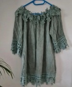 Luźna bluzka hiszpanka bawełniana L/XL 100% bawełna