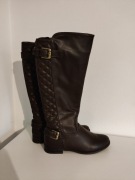 Brązowe kozaki ocieplane z CCC firmy Jenny Fairy rozmiar 36