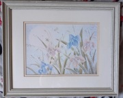 OBRAZEK MOTYW KWIATOWY  PASTELOWE IRYSY 