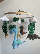 Ręcznie robiona karuzela do łóżeczka – Dinozaury