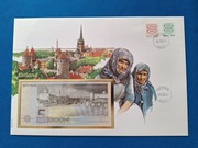 Koperta numizmatyczna z banknotem Estonia 5 krooni