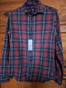 Koszula meska w bordowa kratke (s) New Yorker 