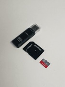 Czytnik kart microSDHC/SDXC USB 3.0 z dwoma slotami i adapterem